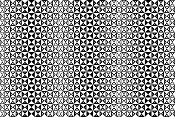Seamless repeating monochrome seamless pattern. Mosaic ornamental decorative black and white pattern