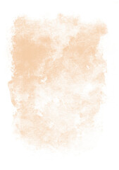 Light Coral Grunge Irregular Stain. Delicate Abstract Splatter. Light Peach Brush Paint Stain. No Background. Irregular Stain and Splatter Print. Grainy Texture.