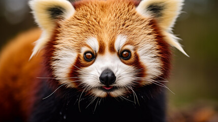 Close-up of a Red panda (Ailurus fulgens)