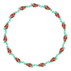 Elegant Pink Flower Frame