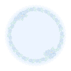 Fototapeta premium flower paper border background