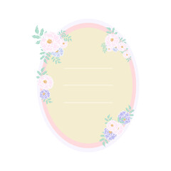flower paper border background