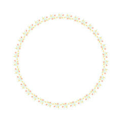 Elegant Pink Flower Frame