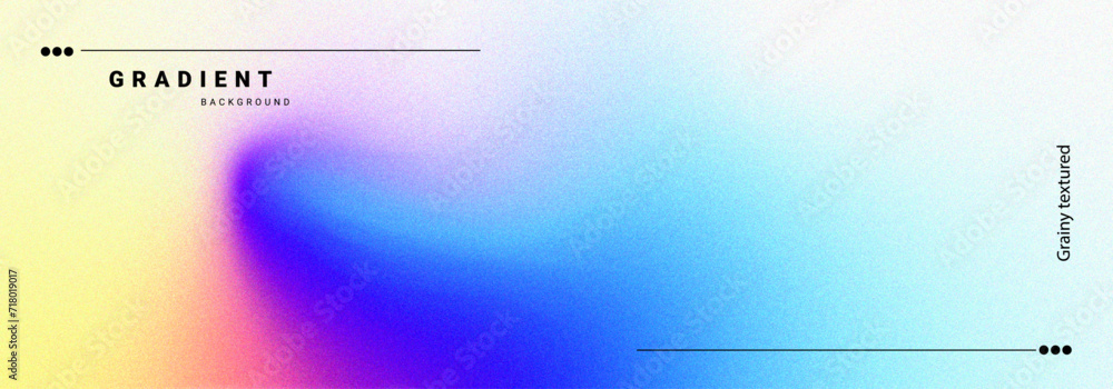 Poster trendy gradient with noisy textured background