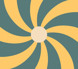 Retro Sunburst Illustration Pattern