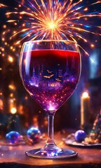 glass of champagne