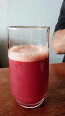 vegetable juice on the table 