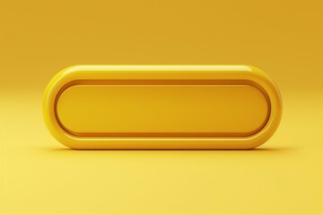 SEO concept Search bar icon on yellow background, 3D rendering