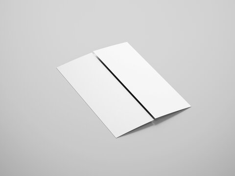 Gate folded flyer mockup