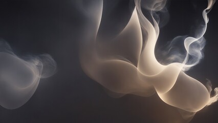 Smoke with dramatic backlighting Beautiful abstract light background