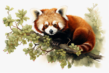 Red panda illustration