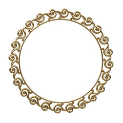 Round classical carved  frames