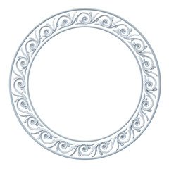 Round classical carved  frames