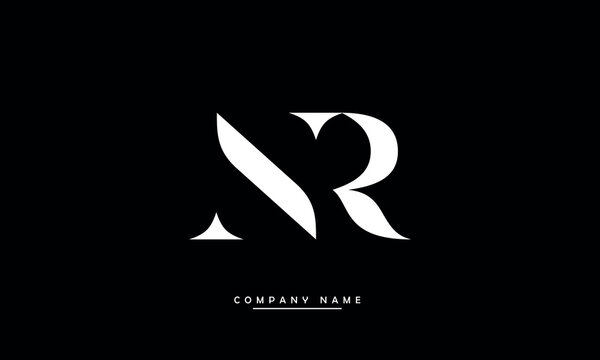 NR, RN, N, R Abstract Letters Logo Monogram