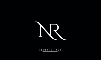 NR, RN, N, R Abstract Letters Logo Monogram