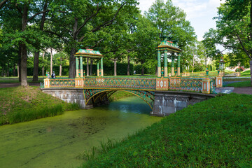 Colorful Chinese Bridge in Alexander Park