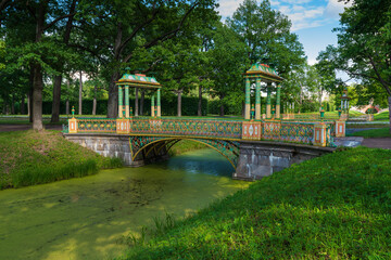 Colorful Chinese Bridge in Alexander Park
