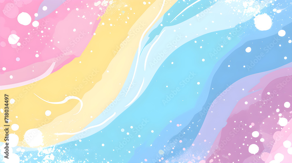Canvas Prints beautiful soft pastel abstract background in a cute style decorated with dots.