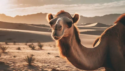 Poster Camel in the Desert © SashaMagic