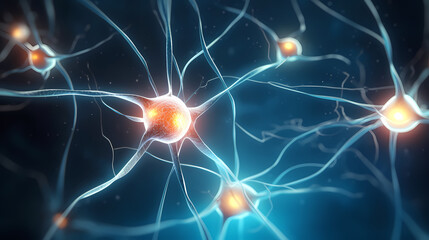 Nervous system, brain central nervous cells, neuroscience background