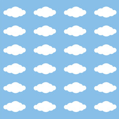 Vector Cloud Background Patern
