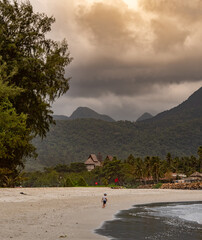 beach in the morning