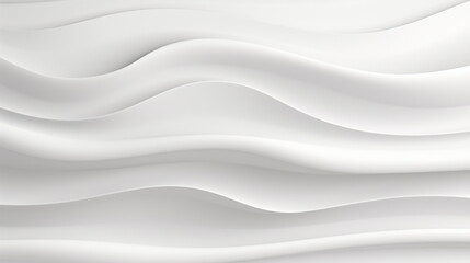 Fototapeta premium White waves pattern abstract background - ai generative