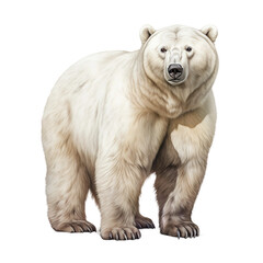 Fototapeta premium brown bear isolated on white