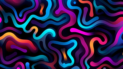 Obraz premium Funny doodle seamless pattern, artistic background
