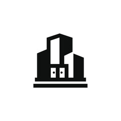 Building icon isolated on transparent background