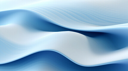 Fototapeta premium Blue waves pattern abstract background - ai generative