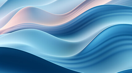 Blue waves pattern abstract background - ai generative