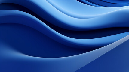 Blue waves pattern abstract background - ai generative