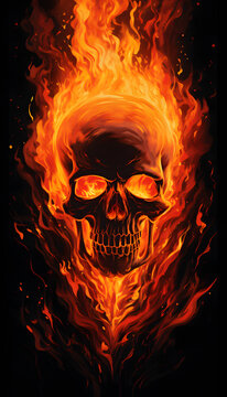 Skull and Fire