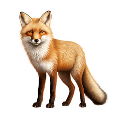 Obraz premium red fox isolated on white