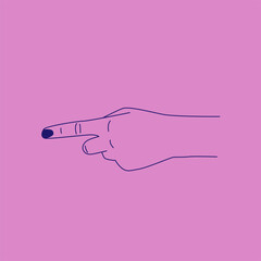 Vector abstract logo design template in trendy linear style - hands, hearts and stars - abstract symbol for cosmetics and packaging, jewelry, or cosmetic products. minimalism.