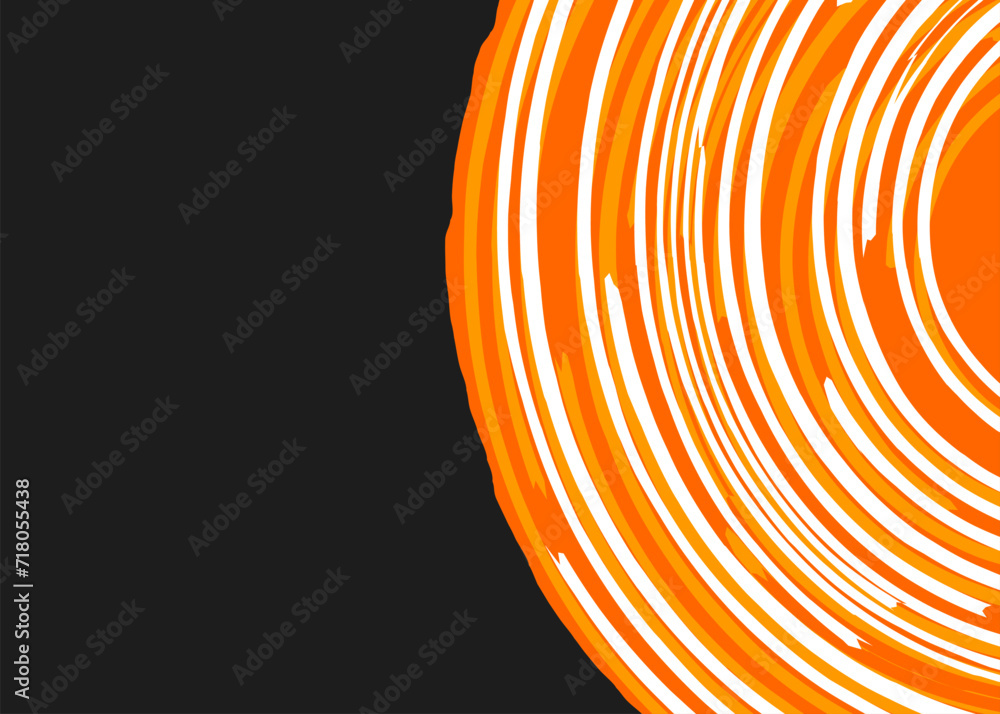 Poster minimalist background with curved swirl lines pattern and with some copy space area