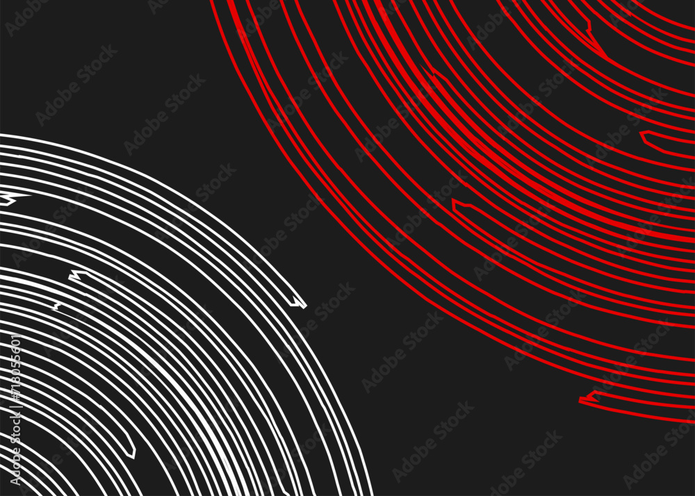 Poster minimalist background with curved swirl lines pattern