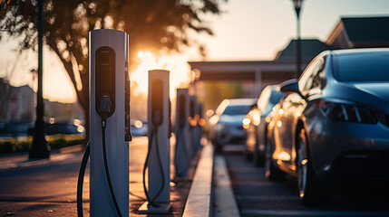 Charging point for electric cars