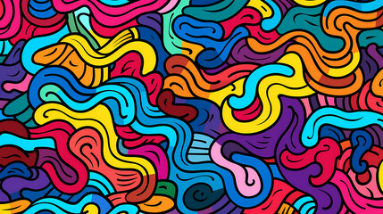 Fototapeta premium Abstract seamless doodle background, artistic backdrop