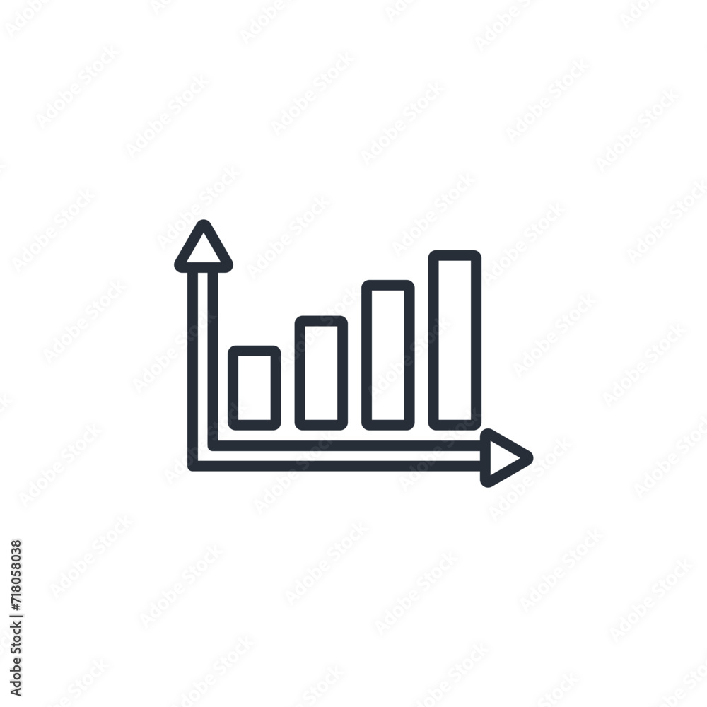 Poster chart icon. vector.editable stroke.linear style sign for use web design,logo.symbol illustration.