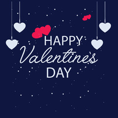 Happy Valentines Day with love vector