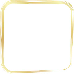 Rounded square golden frames