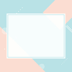 Modern abstract geometric pastel social media and notepad background