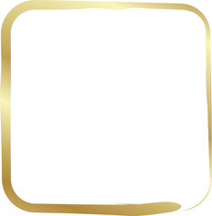 Rounded square golden frames