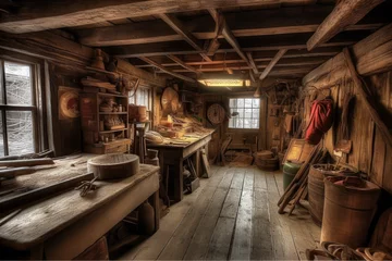 Foto op Plexiglas Old work shed © dustbin_designs