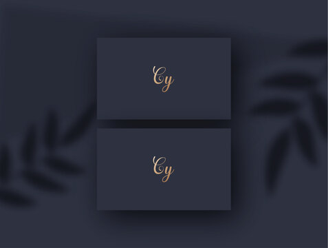 Cy logo design vector image