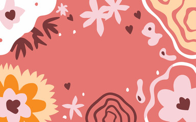 Abstract background poster. Good for fashion fabrics, postcards, email header, wallpaper, banner, events, covers, advertising, and more. Valentine's day, women's day, mother's day background.