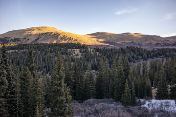 A cold morning in the Mount Blue Sky Wilderness, Colorado