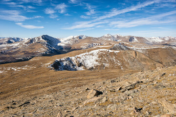 Fototapeta na wymiar Front Range Panorama in the Mount Blue Sky Wilderness, Colorado